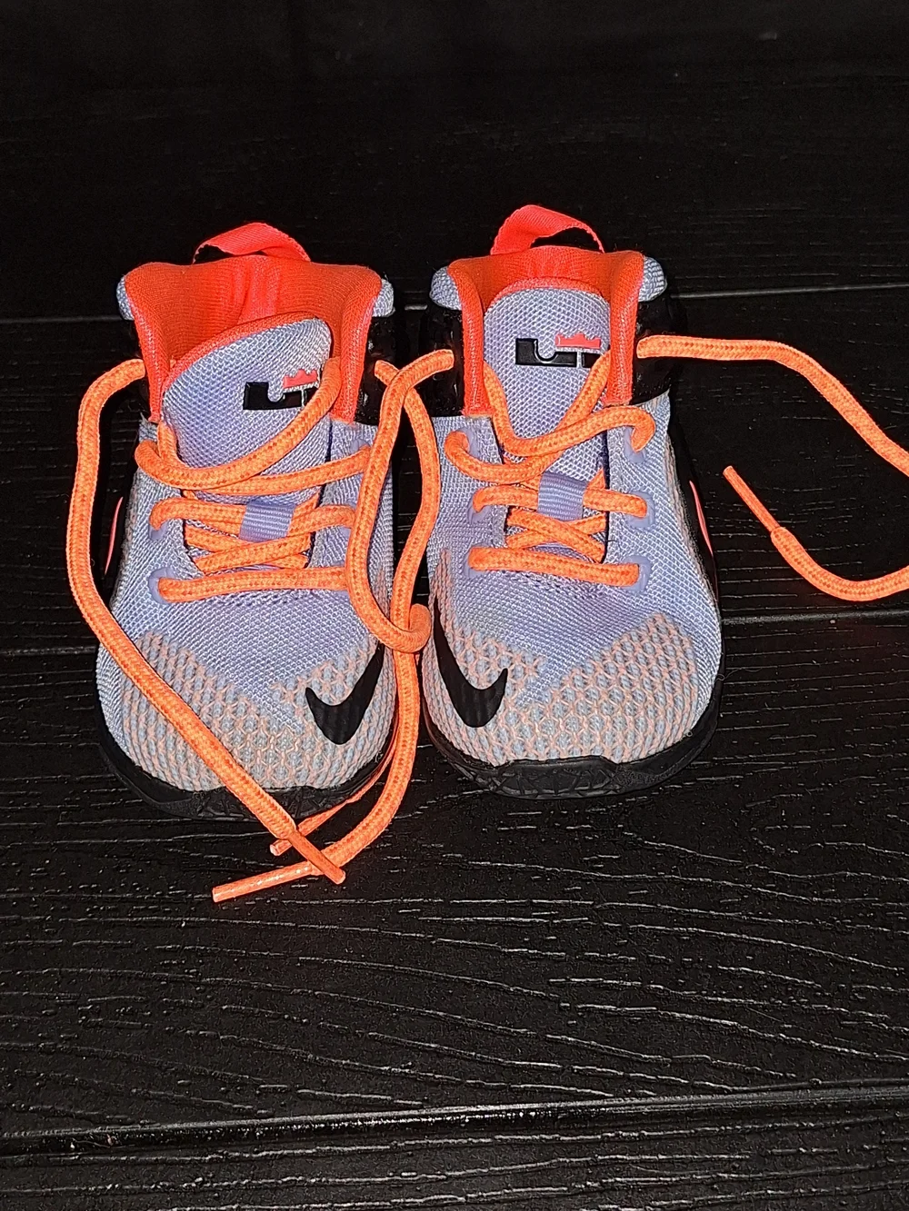 Nike Jordan Babys' Orange and Gray Athletic Sneakers Sz 5c
